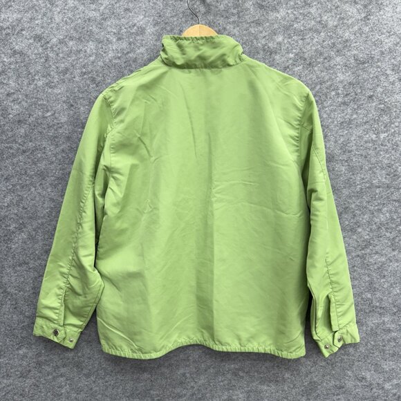 IZOD Women's Activewear Jacket Tennis Golf Outdoor, Green, 3/4 Zip, Size M - Picture 3 of 9